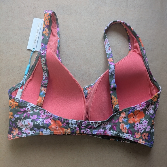 Sea Level NWT Parkland Cross Front Multifit Swim Top Size 12 - Picture 4 of 9